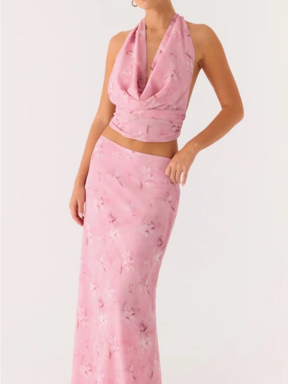 Peppermayo Pink Floral Maxi Dress